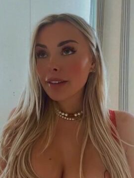 Corinna Kopf Red Lingerie