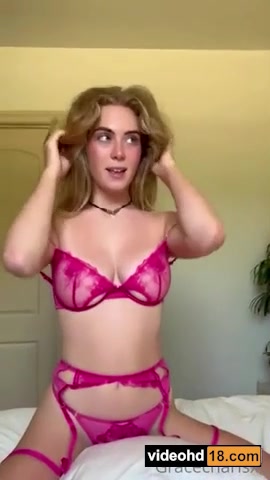 Grace Charis nude tits sexy sheer lingerie strip