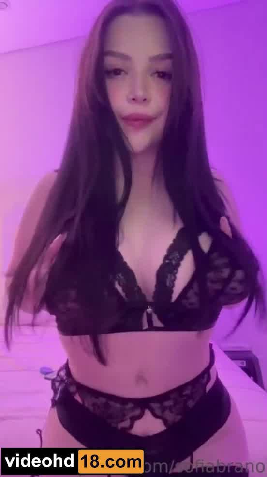 Sofia Brano Onlyfans – Black Lingerie Erotic Video