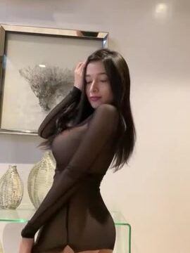 Pandora kaaki Onlyfans Leak in black dress having fun